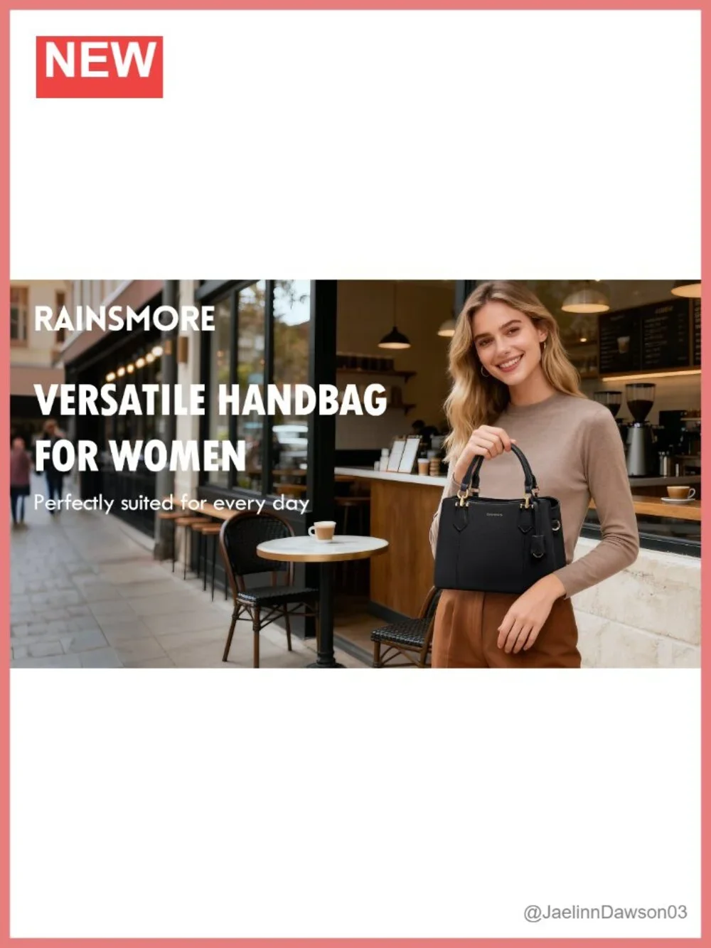 RAINSMORE Waterproof Satchel Handbag for Women Top-Handle Crossbody PU Leather